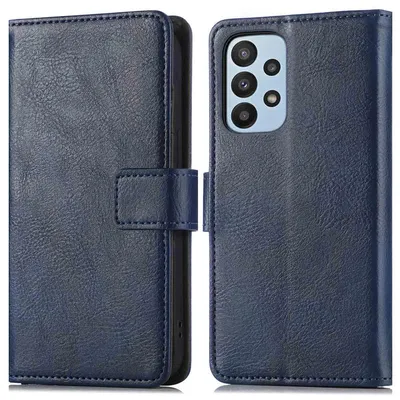 Imagen del producto de Funda Tipo Libro de Lujo para Samsung Galaxy A23 (5G) - Azul oscuro