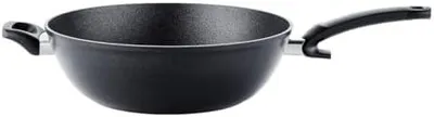 Produktbild von Fissler Adamant / Aluminium Wokpfanne beschichtet (26 cm – 3,8 L) große Asia Bratpfanne, antihaftend, kratzfest,  Germany - Induktion