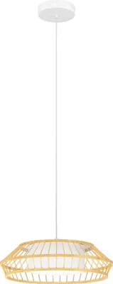 Produktbild von YUKU-Z Hängeleuchte Hängelampe Pendellampe Pendelleuchte - H110 x Ø46 cm - weiß - 22W inkl. - IP20