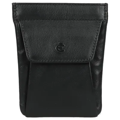 Produktbild von Esquire Leder Schlüsselmäppchen Logo Quick Key Case Black schwarz