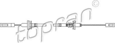 Produktbild von TOPRAN 103 411 Kupplungsseil Seilzug für VW PASSAT (32B)