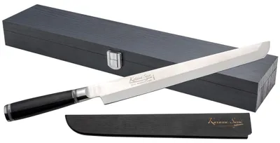 Sashimi-Messer 27 cm, VG-10 Damaststahl, Pakkaholzgriff