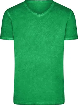 Produktbild von Trendiges T-Shirt mit V-Ausschnitt fern-green, Gr. S