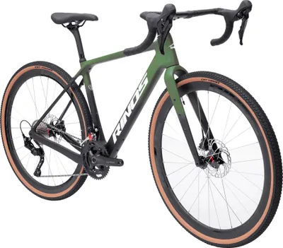 Produktbild von RINOS Carbon Gravel Bike Sandman4.0 Shimano GRX400 Schwarz/Grün M (54 cm)