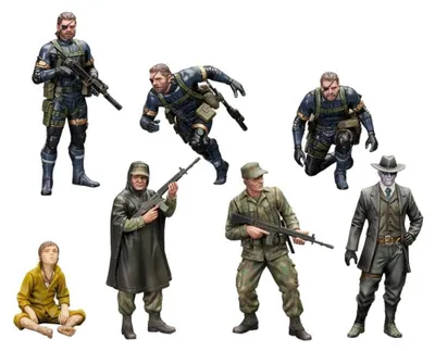 Imagen del producto de Kit de modelismo de plástico Metal Gear Solid V, escala 1/35, set Ground Zero, 5 cm