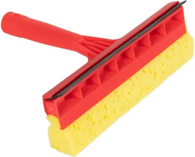 Productafbeelding van START: Ruitenscheurder, ruitenreiniger, raamwisser 20 cm met spons, met rubberrand, kunststof. Artikelnummer: 4598