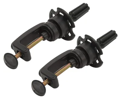 Image de Lot de 2 supports pour perruques, réglables en hauteur, supports pour mannequins de coiffure, avec pince