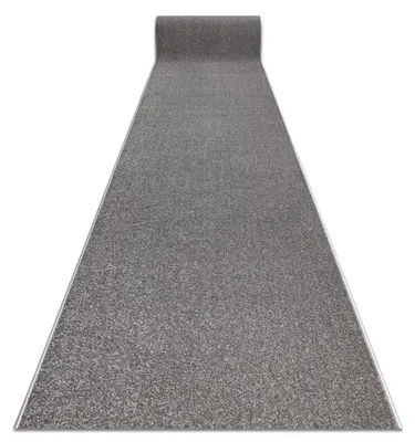 Image de Tapis de couloir KARMEL plaine, une couleur gris 60 cm gris 60x120 cm