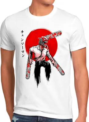 Produktbild von style3 Red Sun Herren T-Shirt denji man anime manga cosplay chainsaw devil
