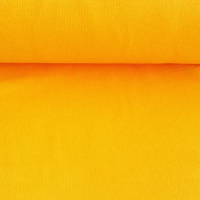 Produktbild von Kreativstoff Meterware Strickschlauch Bündchenstoff grob gelb 27cm