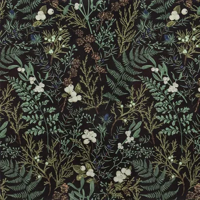 Immagine prodotto di Carta da parati autoadesiva con motivo floreale, nei colori nero, verde e bianco, dimensioni 44 x 1000 cm, ideale per pareti