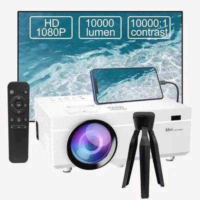Zdjęcie produktu dla Przenośny projektor wideo o jasności 10 000 lumenów, rozdzielczość Full HD 1080p