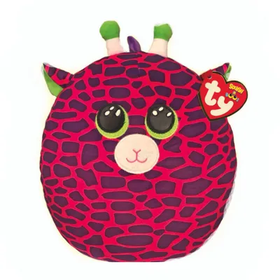 Produktbild von Ty Squish-a-Boo's, "Gilbert", Giraffe, ca 31cm, lila/rosa gefleckt