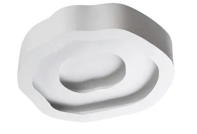 Productafbeelding van LED-plafondlamp Orla, metaal, wit, Ø 43 cm