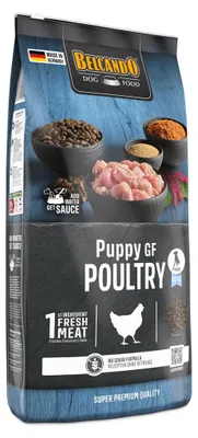 Produktbild von Belcando Puppy GF Poultry, Welpe, jede Rasse, Riese (≥45 kg), Groß (26-44 kg), Mittelgroß (11-25 kg), Klein (5-10 kg), Mini (≤4 kg), Fleisch, Geflügel, 12,5 kg, Laktosefrei