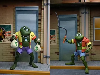 Immagine prodotto di NECA Teenage Mutant Ninja Turtles, figure d'azione in confezione doppia Napoleone e Atilla Frog 18 cm NECA54174