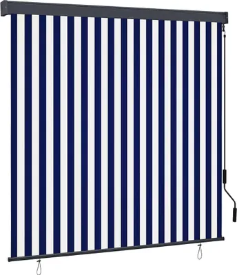 Obrázok produktu pre Roleta Modrá a biela 180 x 250 cm Textil a hliník
