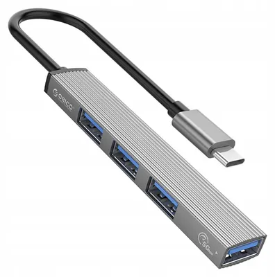 Produktbild von Orico USB-C Hub 4x USB-A 3.1 Gen1 5Gbps Aluminium