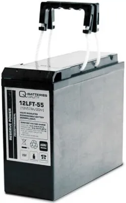 Produktbild von Q-Batteries 12LFT-55 12V 55Ah AGM Frontterminal Blei Akku 10-Jahrestyp VRLA