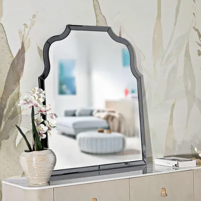 Immagine prodotto di Dabaka - Specchio, 85x100h cm Argento, Cornice Sagomata