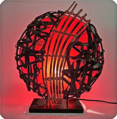 Produktbild von Deko-Leuchte Stimmungsleuchte asiatische Lampe Stehleuchte Tischleuchte Tischlampe Bali Asia Feng Shui, rot