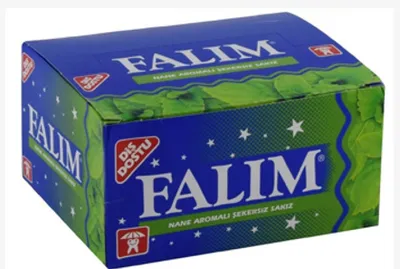 Produktbild von FALIM Zuckerfreier Kaugummi mit Minzgeschmack 100 Stück