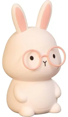 Produktbild von easy! by FHL 850852 Tischleuchte Nachtleuchte Josie Silikon pink Bunny, Akkubetrieb, USB Kabel, mit RGB 30 Minuten Timer