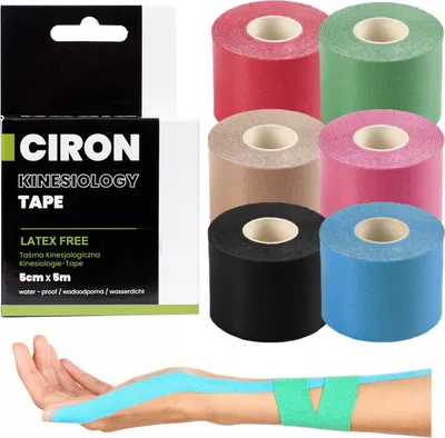 Zdjęcie produktu dla Ciron Kinesiology tape 6x wszystkie kolory