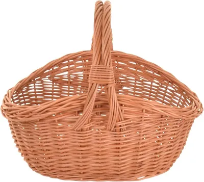Produktbild von Geschenkkorb Weidenkorb Henkel Geflochten Natur Präsentkorb Geschenke und Ostern L-41cm