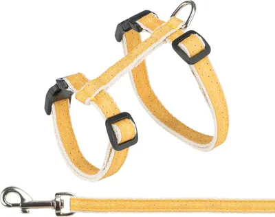 Obrázek produktu pro Trixie Postroj pro kočky s vodítkem, 27-45 cm/ 13 mm, 1,2 m, okrová