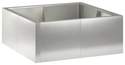 Obrázok produktu pre Oporné múry, 4 kusy, rozmer 100 x 100 x 30 cm, nerezová oceľ, strieborná farba