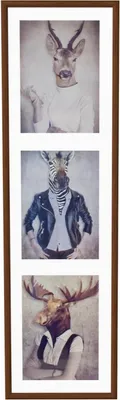 Produktbild von Henzo Napoli Gallery Collagerahmen 20x69 cm Braun für 3 Fotos