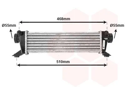 Produktbild von VAN WEZEL 30004261 Ladeluftkühler LLK passend für MERCEDES-BENZ A-Klasse (W168) Turbo Intercooler