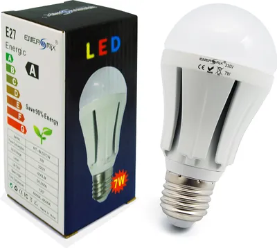 Produktbild von LED-Lampe E27 mit 7 Watt Leistung, 600 Lumen, Kaltweiß (6000-6500 Kelvin)