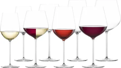 Produktbild von Zwiesel Glas VUELO Rotwein- und Weißweingläserset 8-teilig