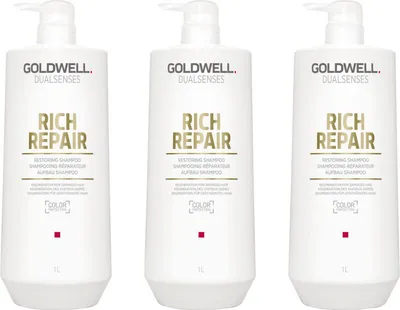 Produktbild von Dualsenses Rich Repair Restoring Shampoo 3x1000 ml
