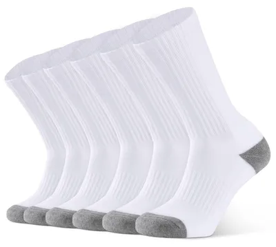 Imagen del producto de Calcetines deportivos para hombre, con amortiguación y soporte para la planta del pie, paquete de 6 pares