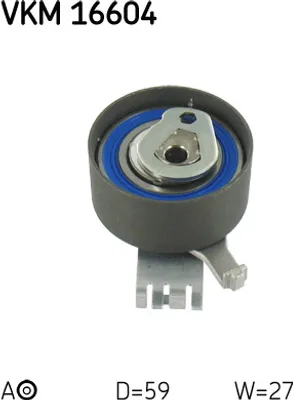 Produktbild von SKF VKM 16604 Spannrolle Zahnriemen für VOLVO V70 II (285) XC90 I (275) V70 I (875, 876) V40 Kombi (645) S60 I (384)