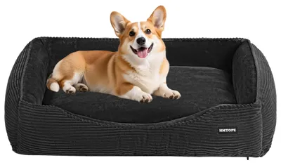 Immagine prodotto di Letto per cani grigio scuro in Cordura, sfoderabile e lavabile
