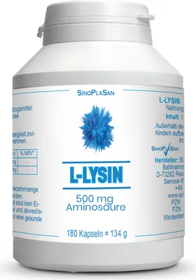 Produktbild von L-Lysin 500 mg Mono Kapseln 180 St