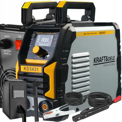 Produktbild von Inverter-Schweißgerät MMA/TIG/LIFT PULSE, robust, 340A, Modell KD3431, Marke KRAFT&DELE