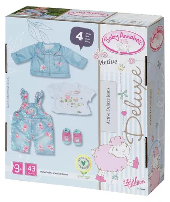 Produktbild von Zapf 706268 Baby Annabell Active Deluxe Jeans 43 cm