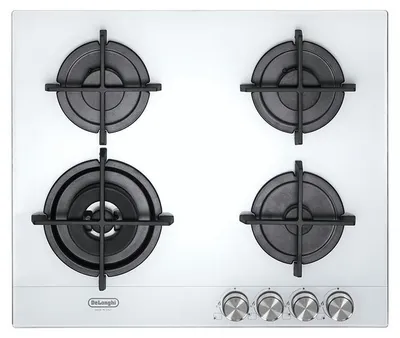 Image de De’Longhi NSL 460 B plaque Blanc Intégré 60 cm Gaz 4 zone(s)