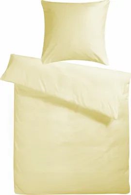 Produktbild von Biber Bettwäsche 200x220 Creme Uni Flanell Bettwäsche einfarbig Winter Bettbezug 200 x 220