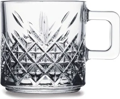 Produktbild von Pasabahce Timeless 55452 Becher mit Quarzgriff Teeglas Set 2 Teilig
