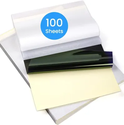 Produktbild von Phomemo M08F Tattoo-Transferpapier A4 210x297mm, 100 Blatt, kompatibel mit M08F/TP81/TP83/TP88/A886/A887 Tattoo-Druckern