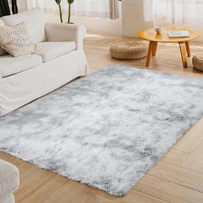 Produktbild von Hochflor Teppich ROHATIM Shaggy Soft Area Rug 200x300cm Hellgrau