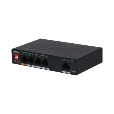Obrázek produktu pro Dahua Technology PoE PFS3005-4ET-60, Nespravované, L2, Gigabit Ethernet (10/100/1000), Podpora napájení po Ethernetu (PoE)