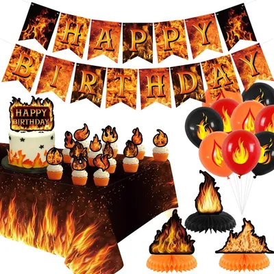 Produktbild von Feuer-Thema Geburtstagsdekorationen für Partys