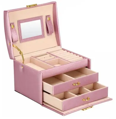 Productafbeelding van Beautylushh 6400: Spiegeldoosje met sleutelhanger, roze